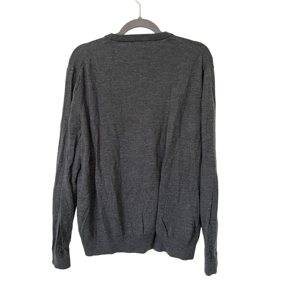 Everlane Sweater Mens XL Crew Neck Pullover Gray 100% Wool Preppy Casual Adult - Picture 2 of 9
